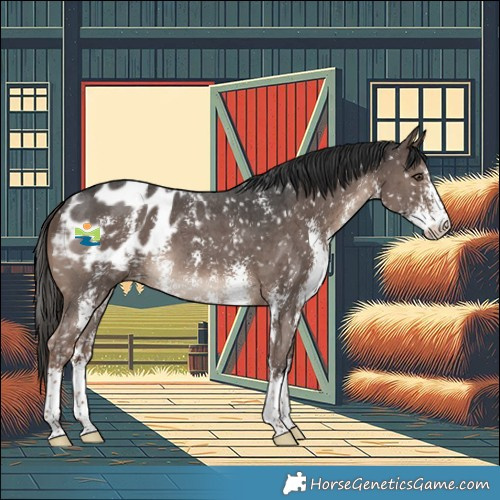Horse Color:Liver Chestnut Sabino Blanket 