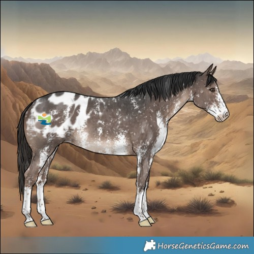 Horse Color:Liver Chestnut Sabino Appaloosa