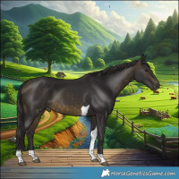 Horse Color:Buckskin Tobiano