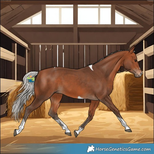 Horse Color:Silver Bay Tobiano 
