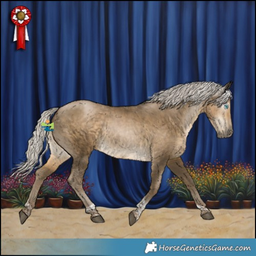 Horse Color:Gray Silver Black Snowdrop Pearl Tobiano 