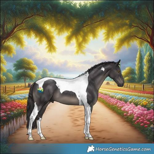 Horse Color:Smoky Black Tobiano 