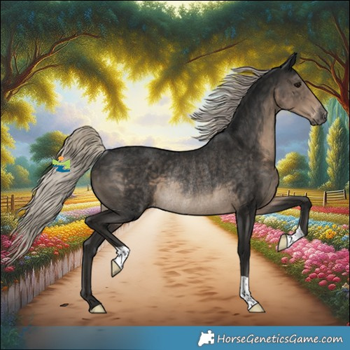 Horse Color:Gray Silver Smoky Black Appaloosa Rabicano 