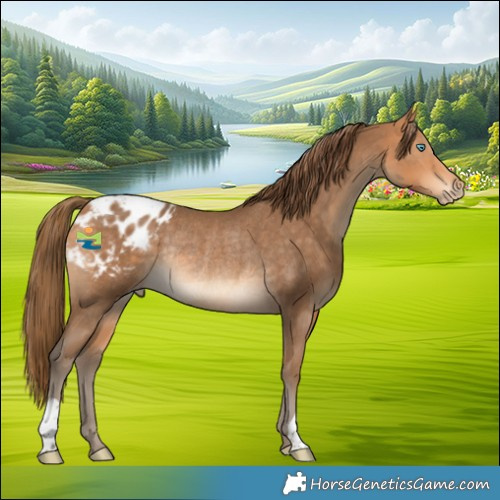 Horse Color:Gray Perlino Appaloosa Rabicano 