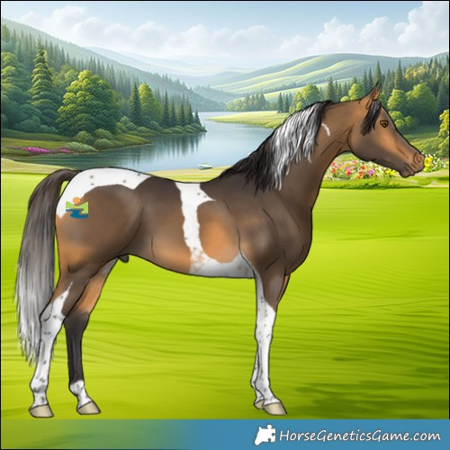 Horse Color:Buckskin Tobiano 