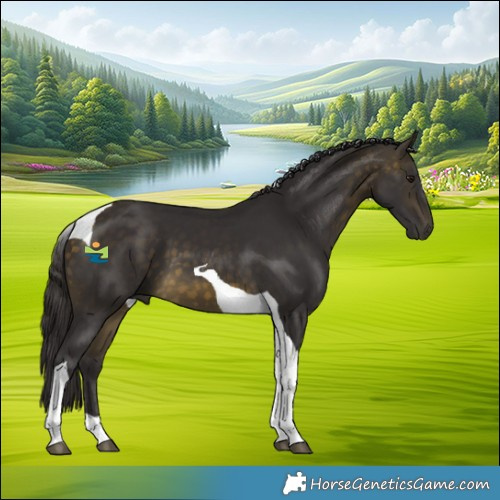 Horse Color:Buckskin Tobiano 