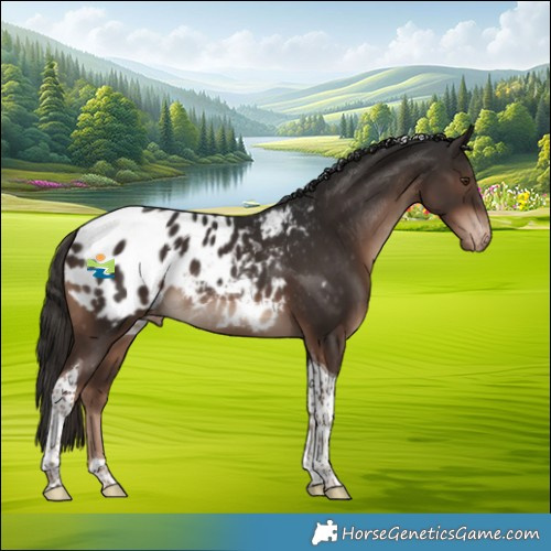 Horse Color:Liver Chestnut Tobiano Blanket