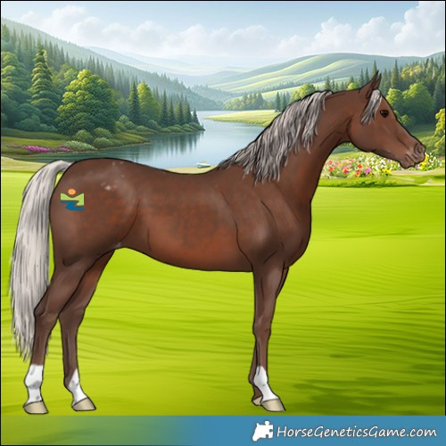 Horse Color:Silver Black Appaloosa