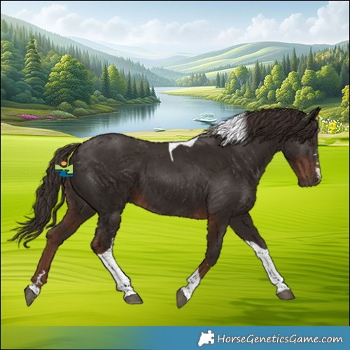 Horse Color:Liver Chestnut Tobiano