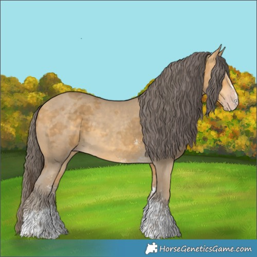Horse Color:Sable Cream Champagne Merle Sabino
