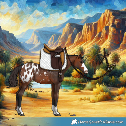 Horse Color:Bay Appaloosa 