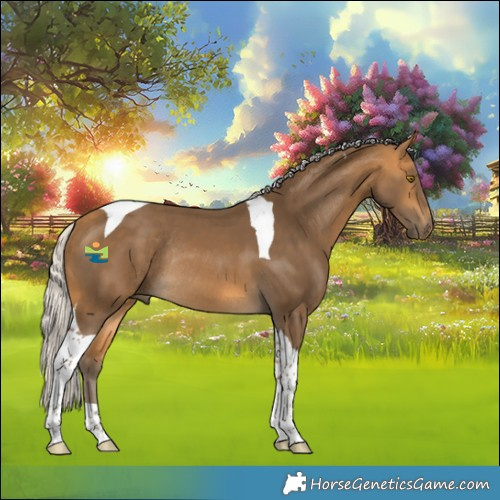Horse Color:Silver Buckskin Tobiano Rabicano 