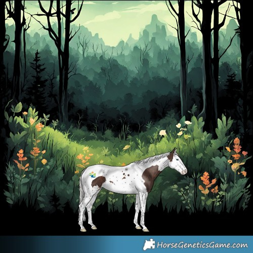 Horse Color:Silver Brown Splash Tobiano 