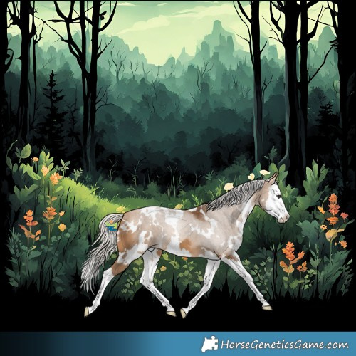 Horse Color:White Spotted Silver Buckskin Splash