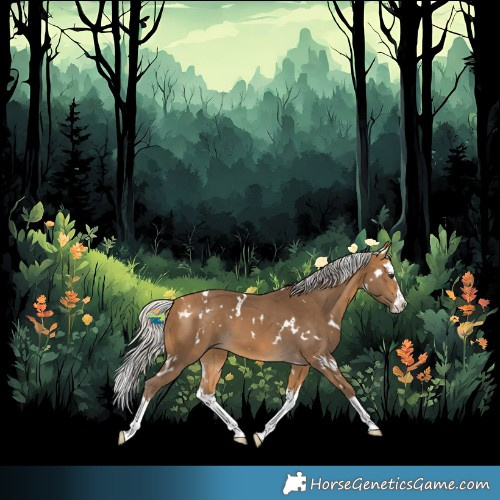 Horse Color:White Spotted Silver Buckskin Splash