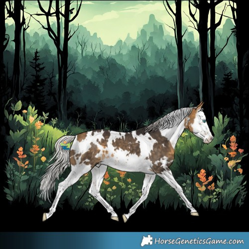 Horse Color:White Spotted Silver Buckskin Splash