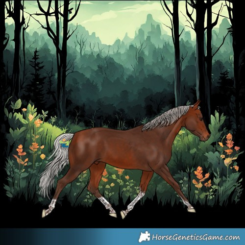 Horse Color:Silver Bay Tobiano 