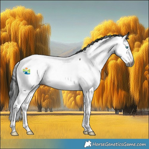 Horse Color:Gray White Spotted Grullo Splash Appaloosa 