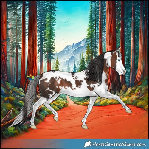 Horse Color:White Spotted Brown Splash