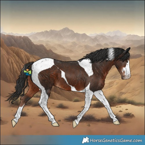 Horse Color:Liver Chestnut Tobiano 