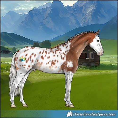 Horse Color:Silver Bay Sabino Splash Blanket