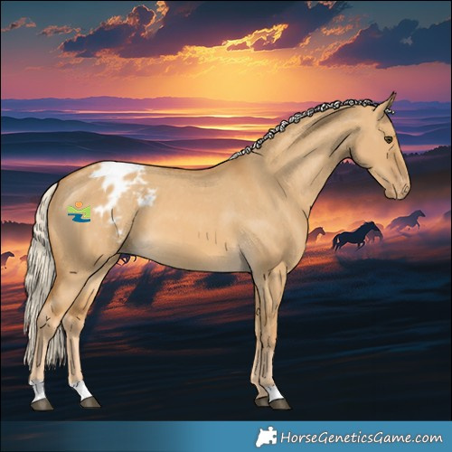 Horse Color:Palomino Dun Varnish 