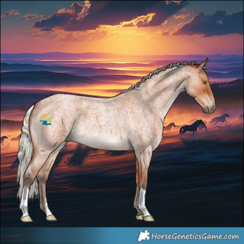 Horse Color:Silver Bay Roan 