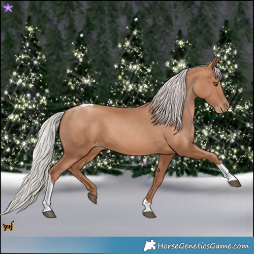 Horse Color:Silver Black Pearl Tobiano
