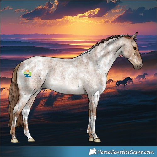 Horse Color:Plaid  White Spotted Red Roan 