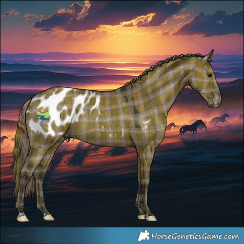 Horse Color:Plaid Grullo Appaloosa