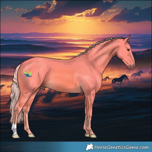 Horse Color:Watercolor Palomino 