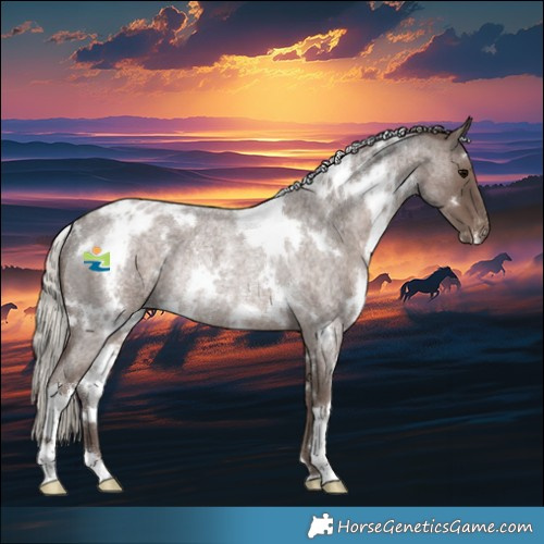 Horse Color:White Spotted Silver Blue Roan Appaloosa Rabicano 