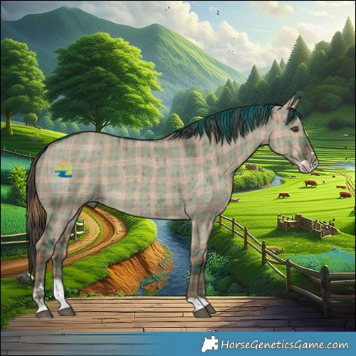 Horse Color:Plaid Liver Red Dun Sabino Brindle