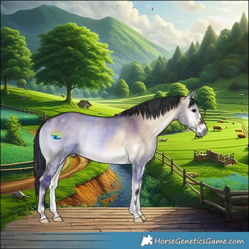 Horse Color:Bay Onyx Sabino Rabicano 