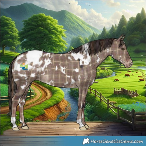 Horse Color:Plaid  White Spotted Liver Red Dun Appaloosa 