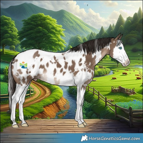 Horse Color:White Spotted Liver Red Dun Splash Blanket