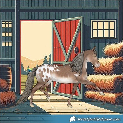 Horse Color:Liver Red Dun Mushroom Varnish