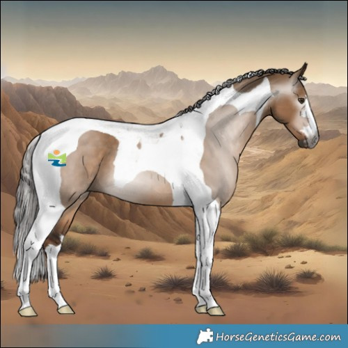 Horse Color:Gray Liver Red Dun Tobiano
