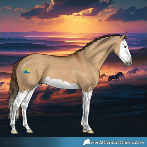 Horse Color:Gray Red Dun Splash 