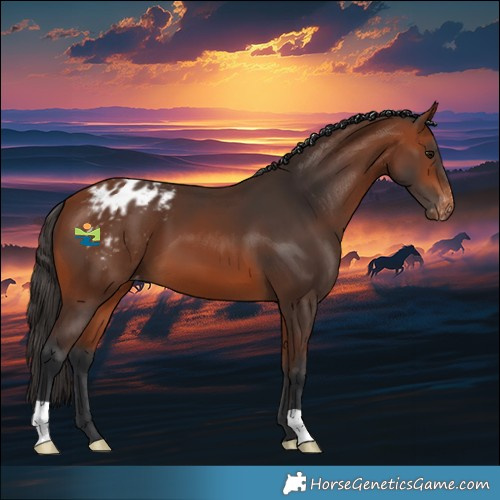 Horse Color:Bay Appaloosa