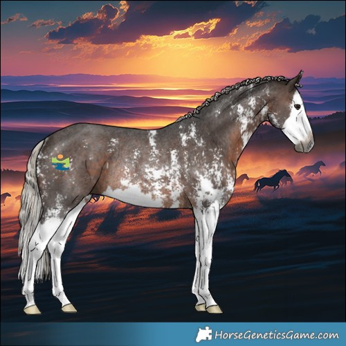 Horse Color:Gray Silver Bay Sabino Splash Rabicano 