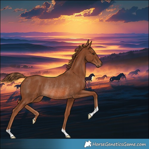 Horse Color:Chestnut Rabicano 