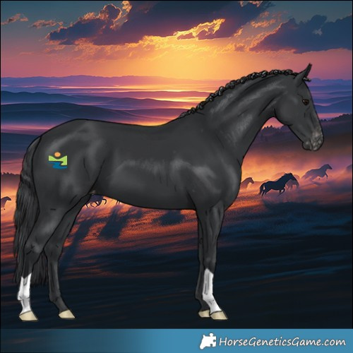 Horse Color:Black Varnish