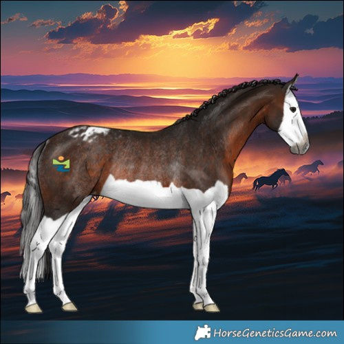 Horse Color:Gray Bay Splash Appaloosa Rabicano 