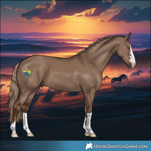 Horse Color:Liver Red Dun 