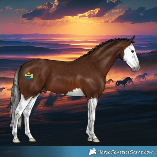 Horse Color:Gray Bay Splash Appaloosa