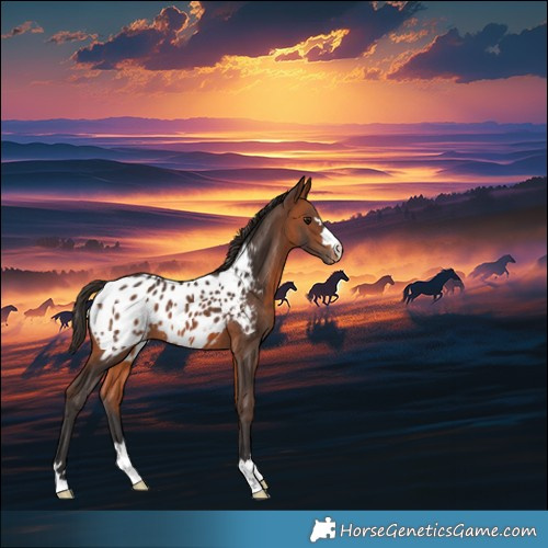 Horse Color:Bay Appaloosa