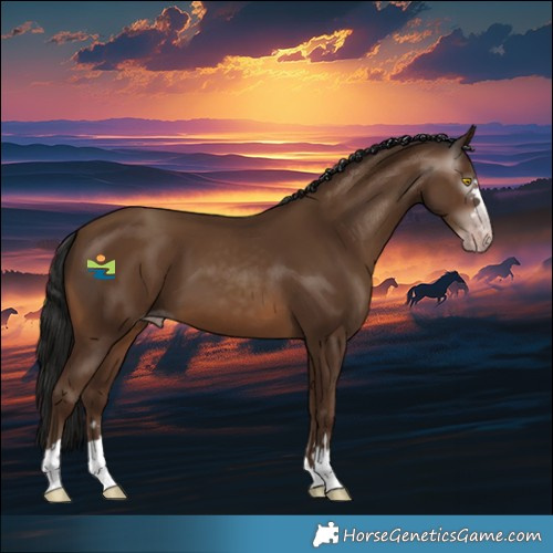 Horse Color:Gray Sable Champagne 