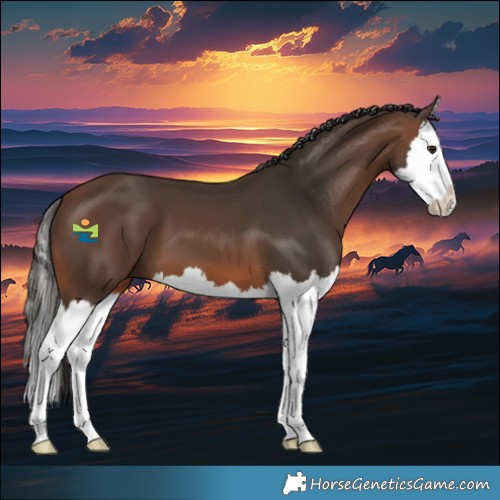 Horse Color:Brown Splash