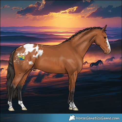 Horse Color:Bay Appaloosa